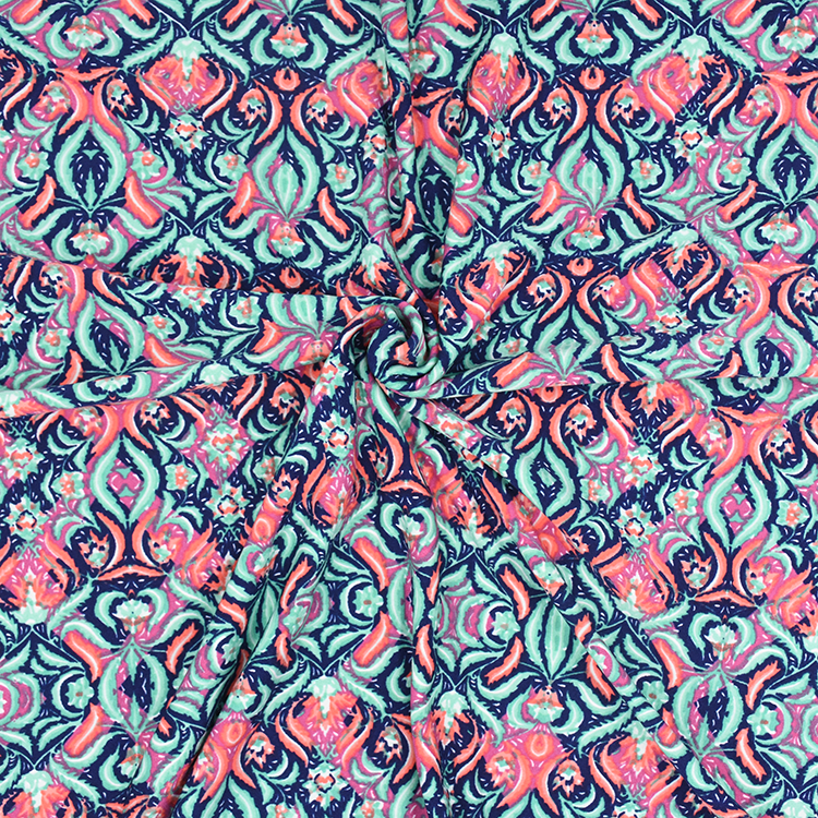Rayon Spandex Printed Fabric